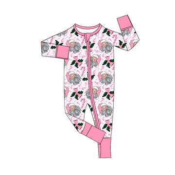 5.26 Santa Claus pink girl toddler clothes