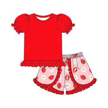 5.6 Strawberry Red Girls Suit