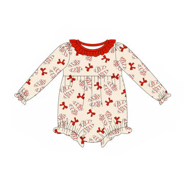 5.26 Christmas tree bow girl toddler clothes