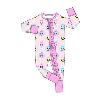 5.26 Halloween purple girls toddler clothes