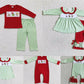 embroidery grinch girls matching christmas boys outfits & romper dress siblings