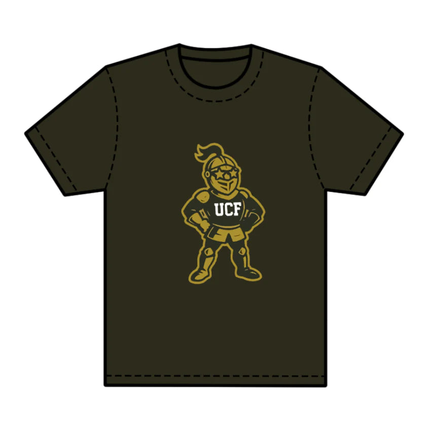 8.1preorder(moq 5) Baby Boys Olive Short Sleeves UCF Team Tee Shirts Tops