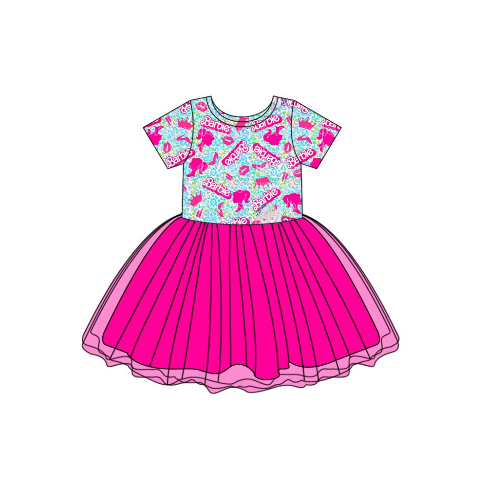 GSD0462 pre-order barbie skirt girl dress kids clothes