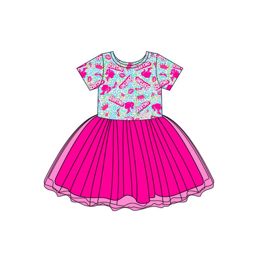 GSD0462 pre-order barbie skirt girl dress kids clothes