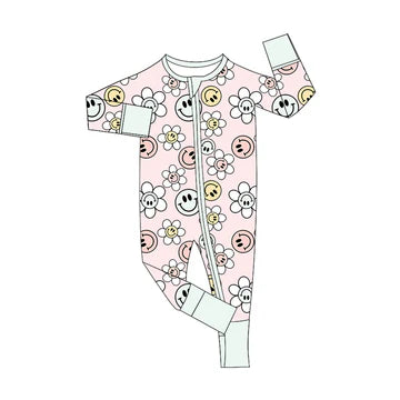 5.26 Smiley face flower long-sleeved toddler clothes