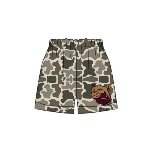6.28Preorder(moq 5) Baby Boys Camouflage Cheetah Team Sports Shorts