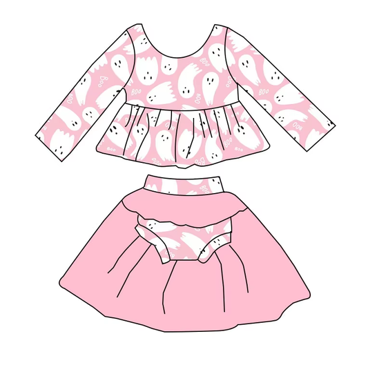 6.21 Halloween ghost long-sleeved toddler clothes