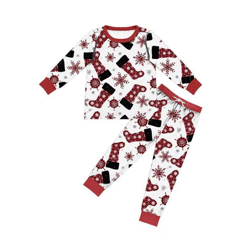 6.26 Socks Snowflake Pajama Set）