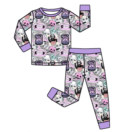 6.17 Purple Skeleton Long Sleeve Suit