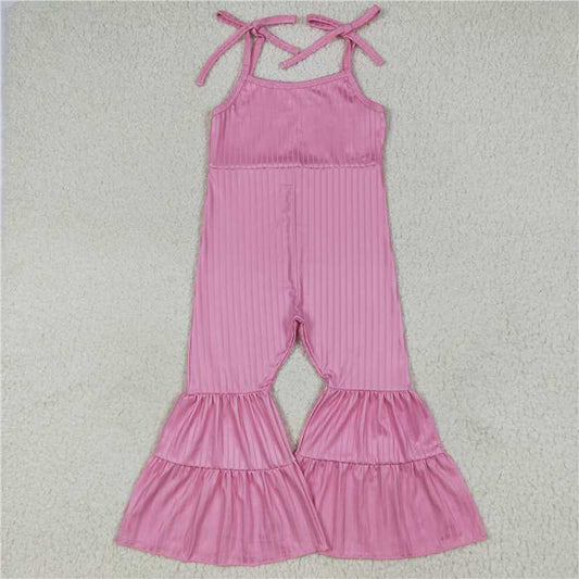 7.8 SR3156 Pure pink striped camisole jumpsuit