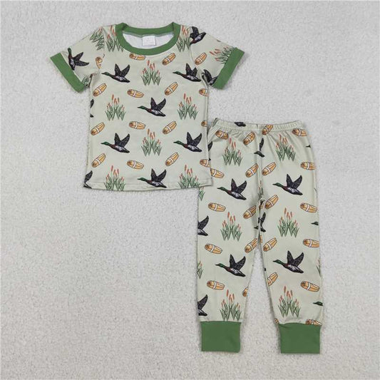 x12.11  BSPO0635 Duck Green Short-Sleeve Pajama Set