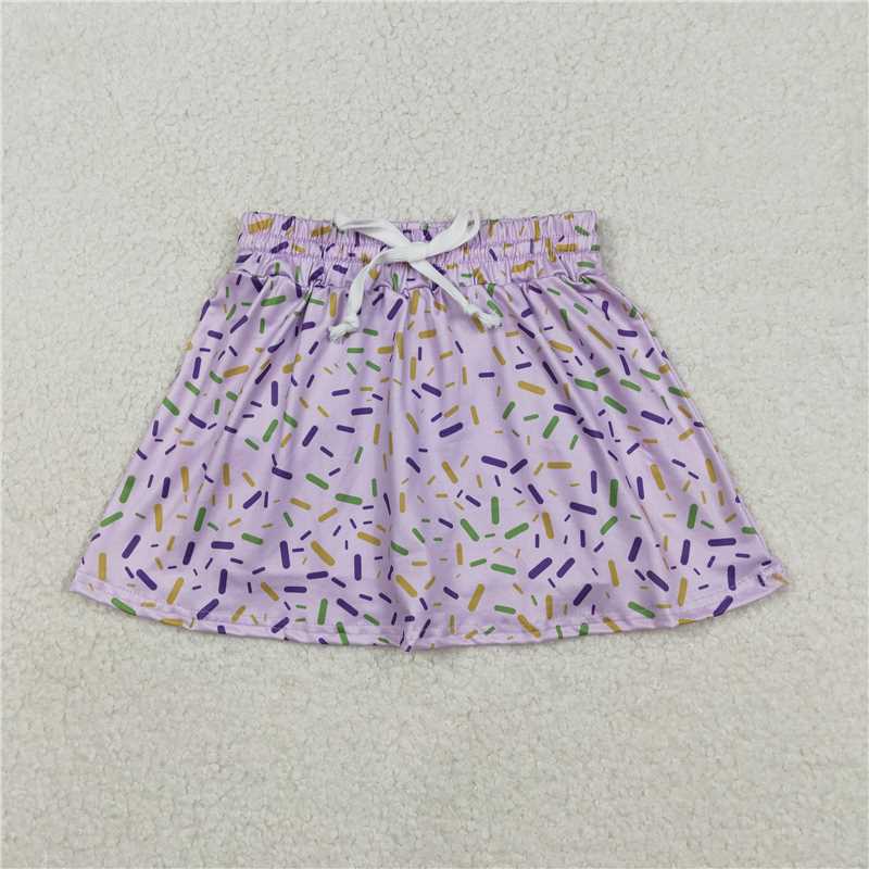 X12.30 GLK0144 Waffle Ice Cream Light Purple Skirt/Mid-Length Skirt