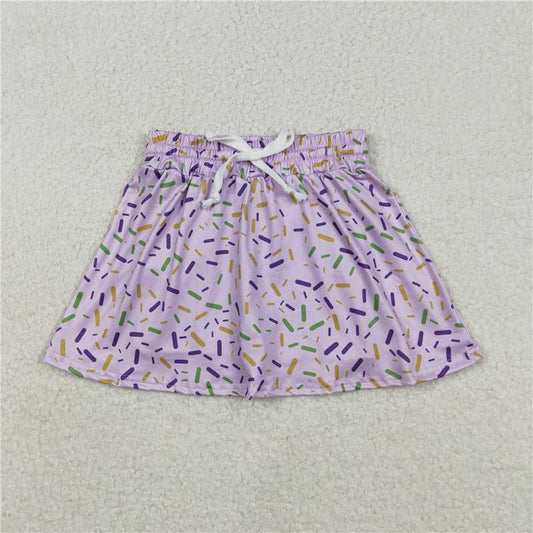 X12.30 GLK0144 Waffle Ice Cream Light Purple Skirt/Mid-Length Skirt
