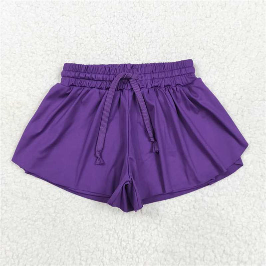 5.19 SS0602 Pure purple yoga shorts
