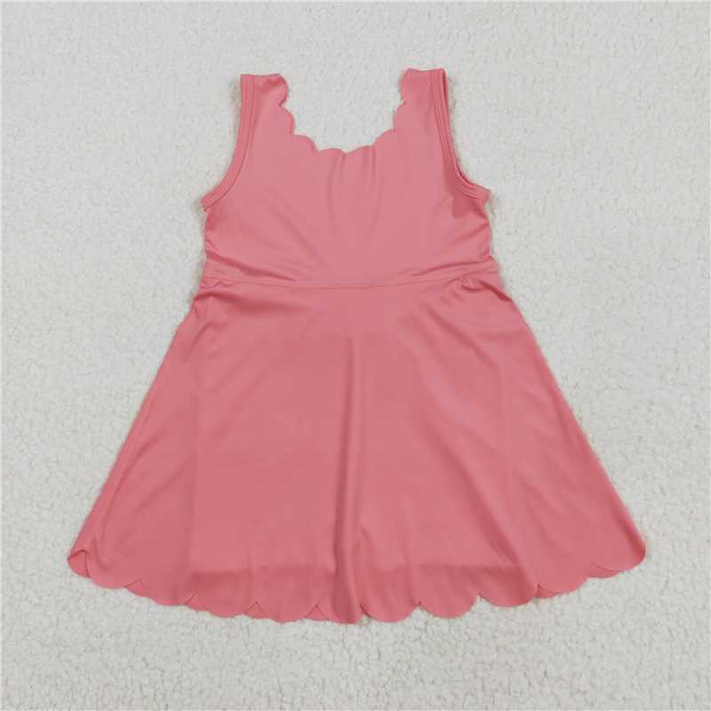 5.19 GSD2371 Pink lace yoga sleeveless dress