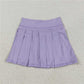 6.3  GLK0085 Pure light purple yoga skirt