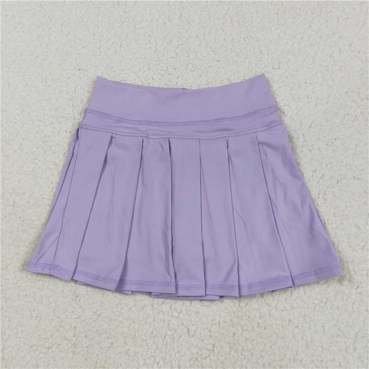 6.3  GLK0085 Pure light purple yoga skirt