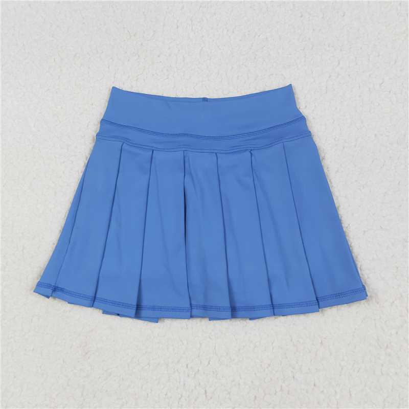 7.25  GLK0084 Pure blue yoga skirt