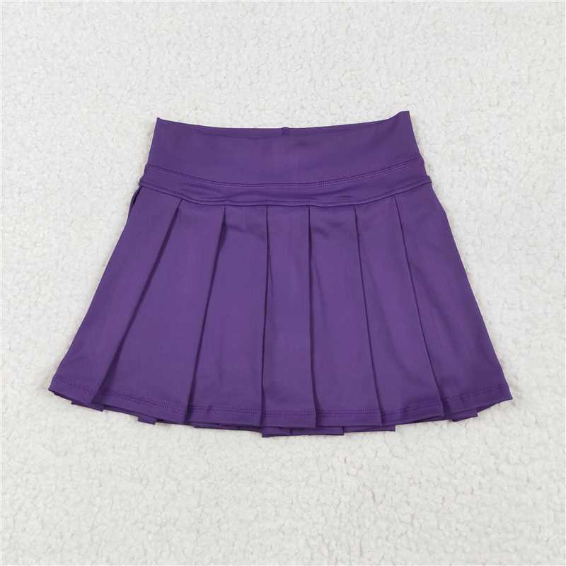 7.25 GLK0086 Pure purple yoga skirt