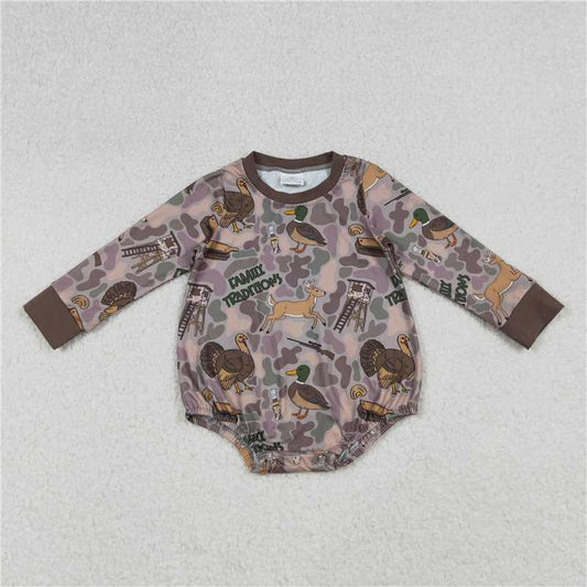 X10.13  LR2440 Duck camouflage brown long-sleeved jumpsuit