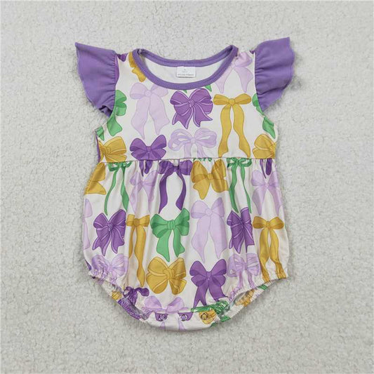 SR3546 Carnival Bow Pattern Vest Bodysuit