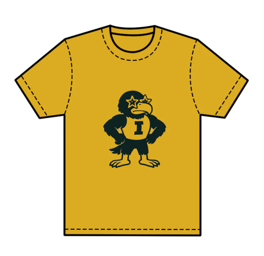 8.1preorder(moq 5) Baby Boys Yellow Short Sleeves Eagles I Team Tee Shirts Tops
