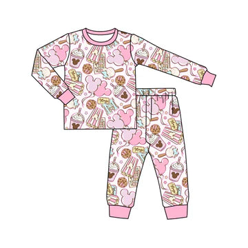 5.26 Pink Mickey Cartoon Long Sleeve Suit