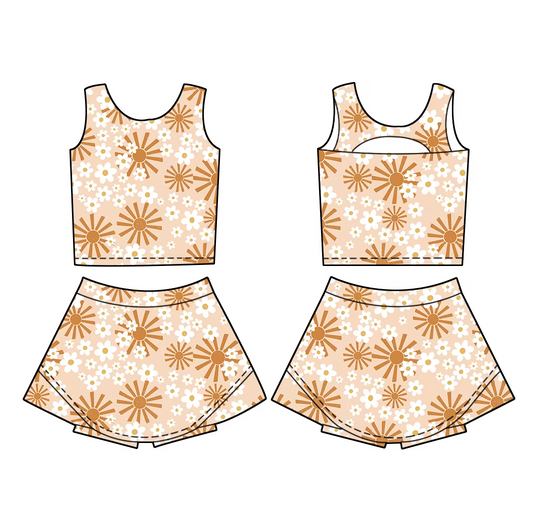 6.12 Small Chrysanthemum Sleeveless Suit