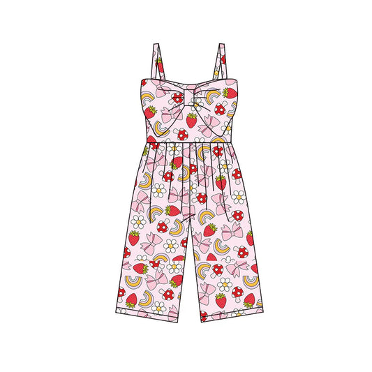 X11.25Preorder (moq 5)Baby Girls Strap Bows Carrots Eggs Flowers Easter Pants Jumpsuits