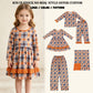 RTS NO MOQ Sibling milk silk Khaki Checked Bats Halloweens Pants Bottom Blankets Dress Sets