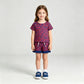 NEW RTS NO MOQ milk silk GSSO3811 Baby Girls Fashion Pink Leopard Pocket Top Ruffle Hem Shorts All Season Outfit