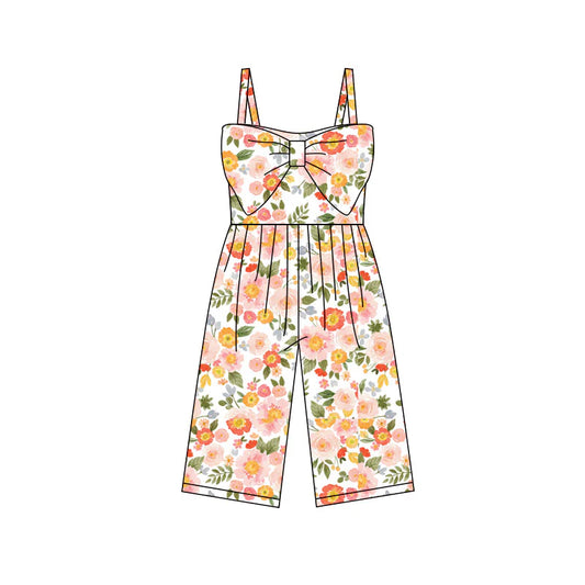 X11.24Preorder (moq 5)Baby Girls Colorful Flowers Pants Jumpsuits