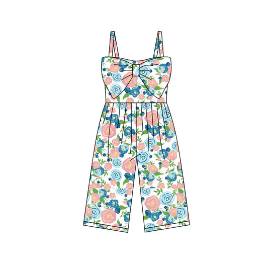 X11.24Preorder (moq 5)Baby Girls Colorful Flowers Pants Jumpsuits