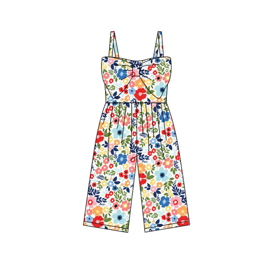 X11.24Preorder (moq 5)Baby Girls Colorful Flowers Pants Jumpsuits