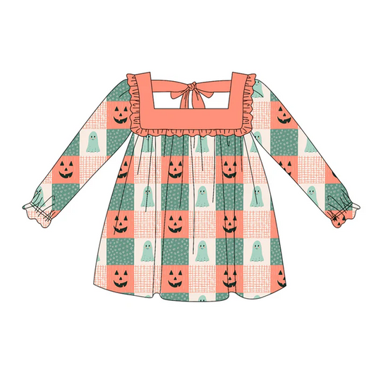 5.20 Halloween doll collar long-sleeved dress