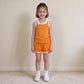 NEW RTS NO MOQ milk silk GSSO3851 Baby Girls Orange White Bows Sleeveless Vest Pockets Short Clothes Sets