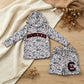 NEW RTS NO MOQ milk silk BLS0048 Baby Boys Light Grey Camo Gamecocks Long Sleeve Hoodie Pockets Short Team Clothes Set