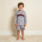 NEW RTS NO MOQ milk silk BLS0047 Baby Boys Light Grey Camo Georgia Long Sleeve Hoodie Pockets Short Team Clothes Set