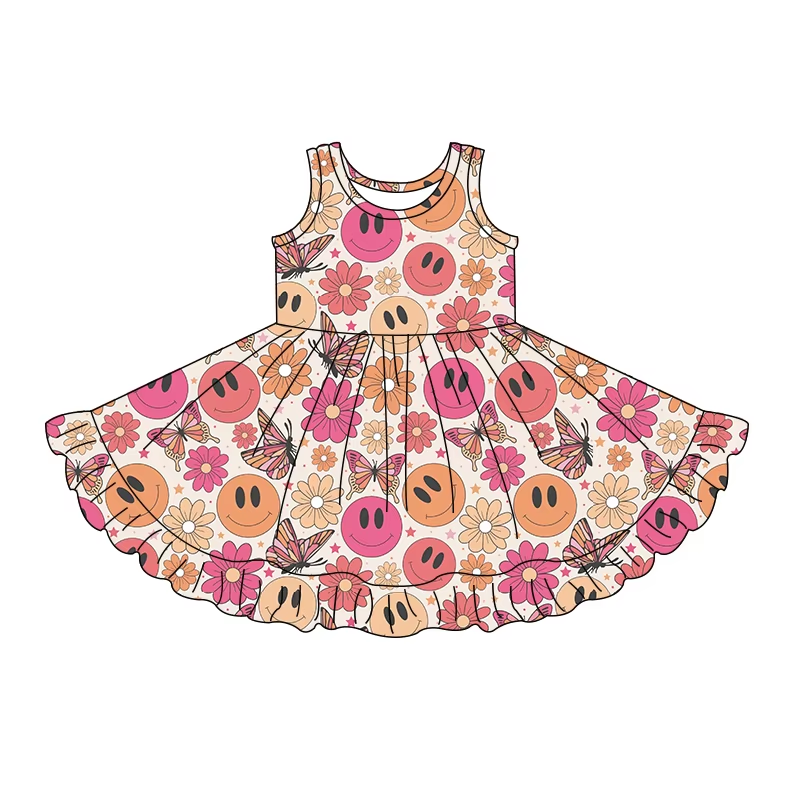 5.16 Smiley face knee-length dress