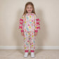 NEW RTS NO MOQ milk silk GLP3613 Baby Girls Colorful Lights Bows Hoodie Pockets Jogger Christmas Clothes Set