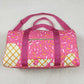 5.21 BA0298 Team fireworks plaid pink gym bag
