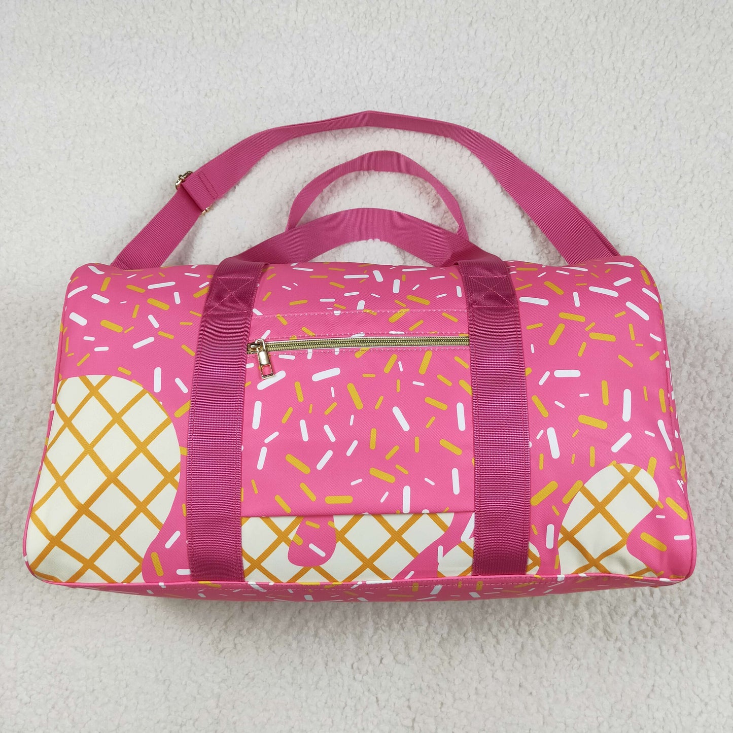 5.21 BA0298 Team fireworks plaid pink gym bag