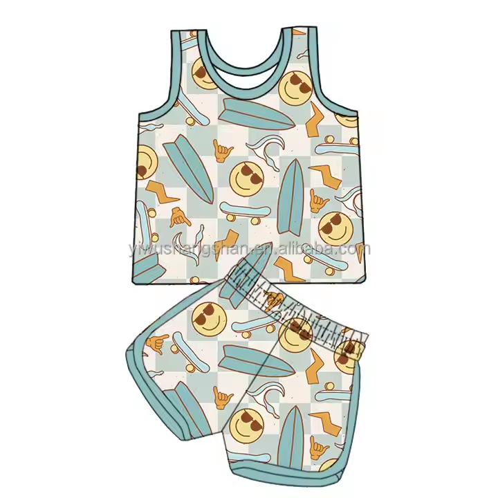 5.13 Smiley Skateboard Short Sleeve Suit