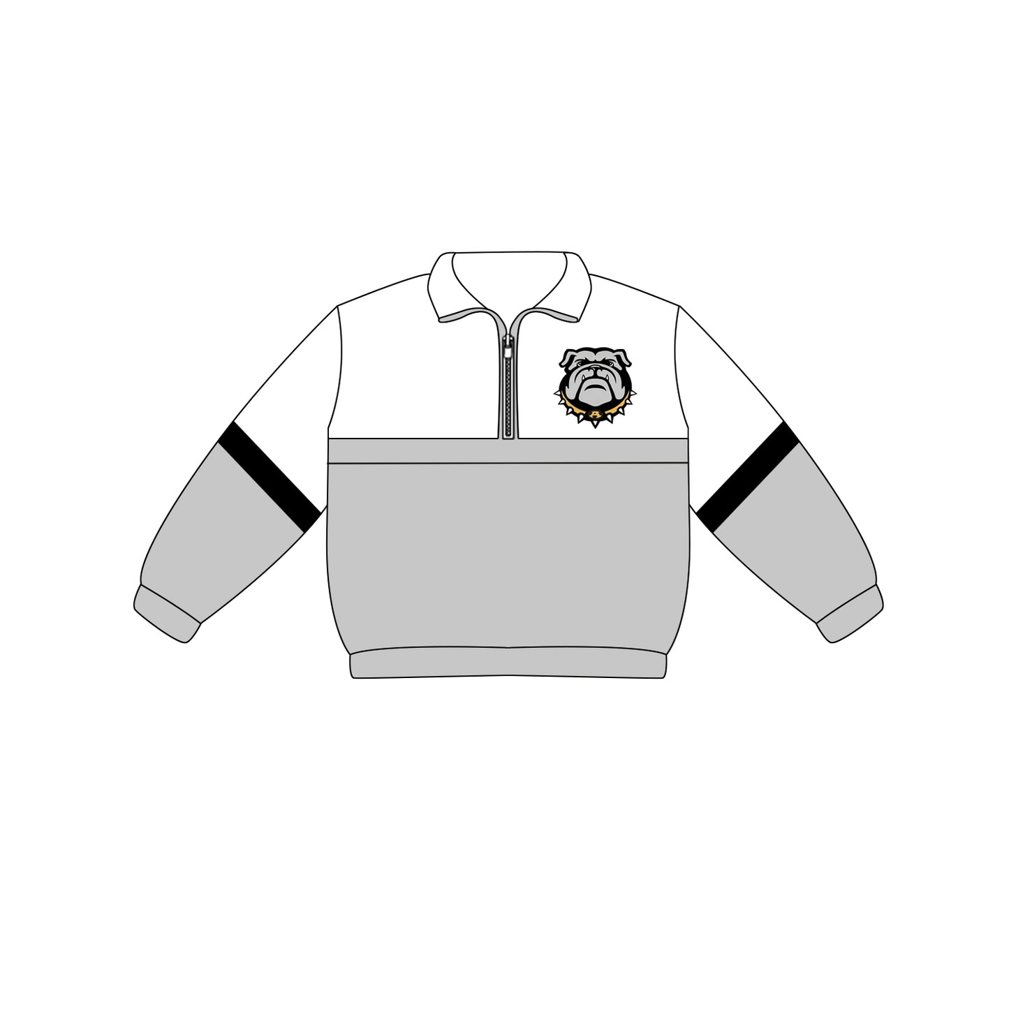 custom moq 5 mix size MSD0530 Wholesale Boutique Children Clothes Baby Girl Boys Casual Solid Thick Zip Pullovers Tops