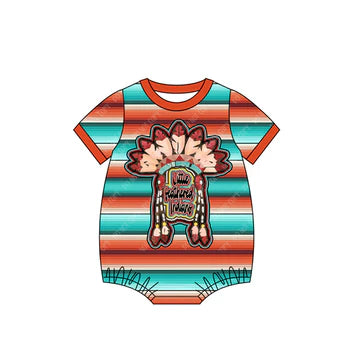 5.29 Brown Striped Short Sleeve Bodysuit