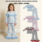 RTS NO MOQ Sibling milk silk Baby Girls Santa Green Stripe Top Bell Bottom Pant Christmas Clothes Sets Winter Holiday Outfit