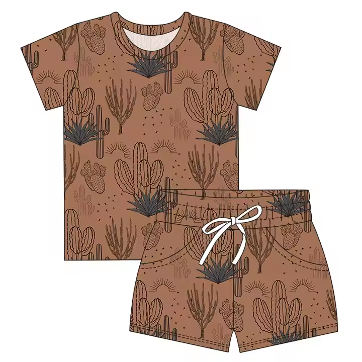 5.13 Brown Cactus Desert Short Sleeve Suit