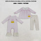 RTS NO MOQ Sibling milk silk Sibling Baby Girls Embroidery Bow Candy Pink Checked Thanksgivings Clothes Set Rompers