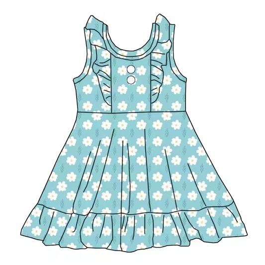 5.22 Blue Floral Sling Dress