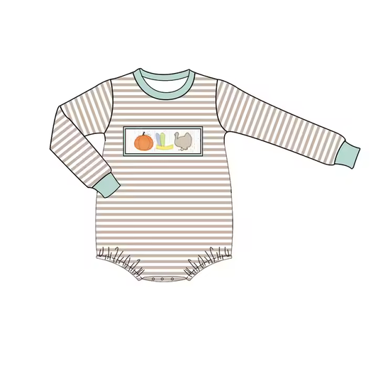 5.21 Striped Pumpkin Boys Toddler Clothes